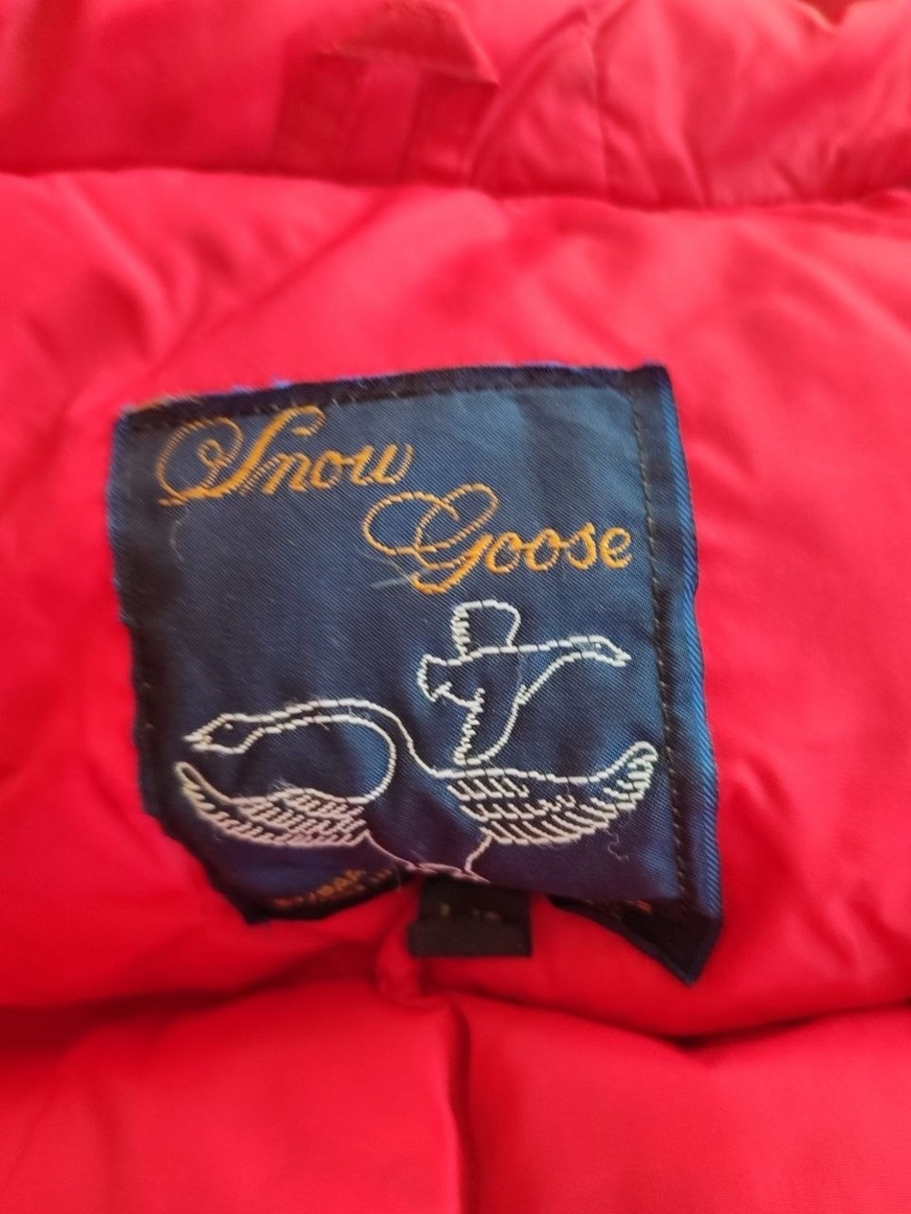 Vintage Snow Goose by Canada Goose Red Down Parka Jacket (Size Large)